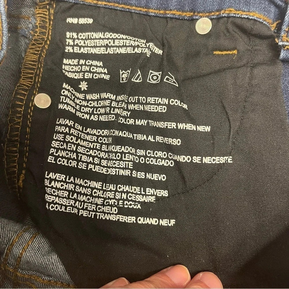 Nordstrom Edyson Sloan Skinny Jeans Dark Wash Slight Whiskering Size 26 - Picture 11 of 11